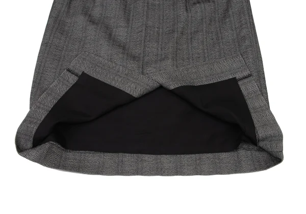 yoshie inaba Wool Paper Herringbone Skirt K-174116_008