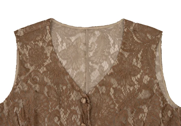 yoshie inaba Floral Lace Sheer Sleeveless Blouse K-174119_003