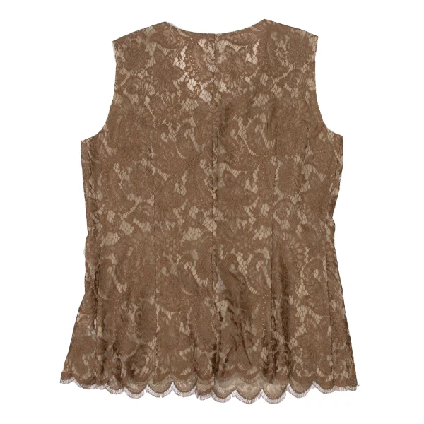 yoshie inaba Floral Lace Sheer Sleeveless Blouse K-174119_010