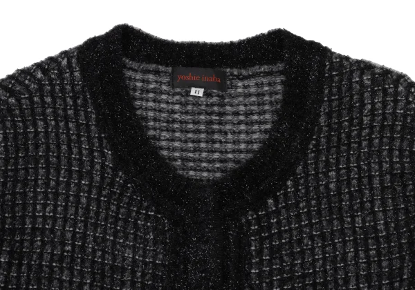 yoshie inaba Cashmere Nylon Glitter Knit Cardigan K-174121_004