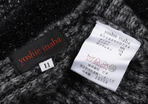 yoshie inaba Cashmere Nylon Glitter Knit Cardigan K-174121_016