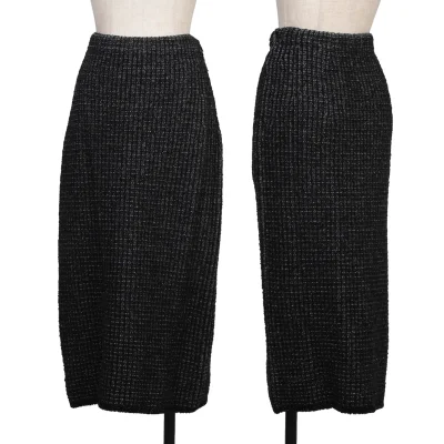 yoshie inaba Cashmere Nylon Glitter Knit Skirt