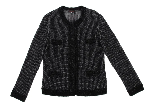 yoshie inaba Cashmere Nylon Glitter Knit Cardigan & Skirt K-174123_003