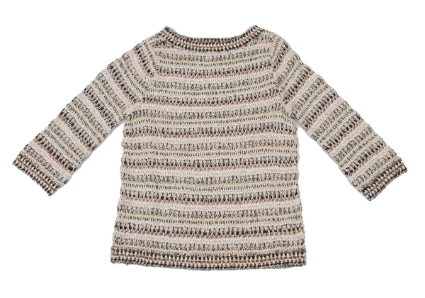 yoshie inaba Low-gauge Mix Knit Top K-174124_002