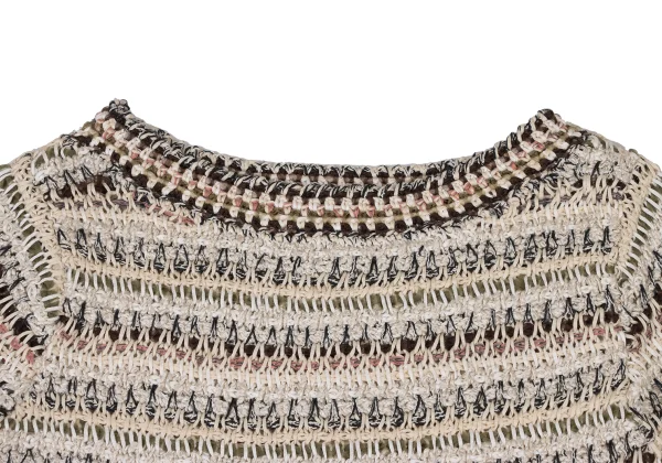 yoshie inaba Low-gauge Mix Knit Top K-174124_003