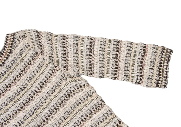 yoshie inaba Low-gauge Mix Knit Top K-174124_004