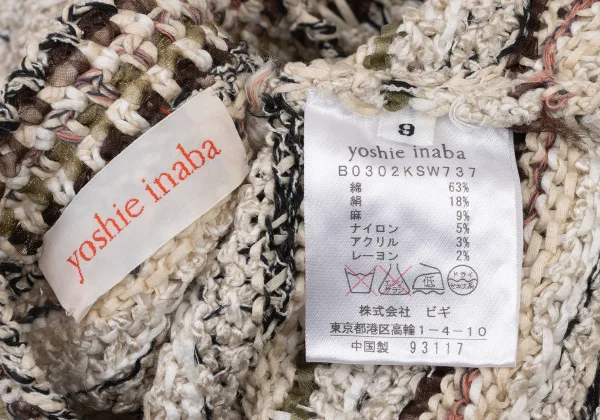 yoshie inaba Low-gauge Mix Knit Top K-174124_011