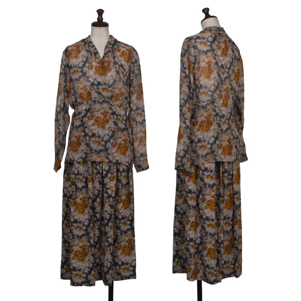 yoshie inaba Floral Printed Silk Blouse K-174125_012