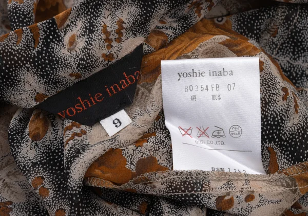 yoshie inaba Floral Printed Silk Blouse K-174125_013