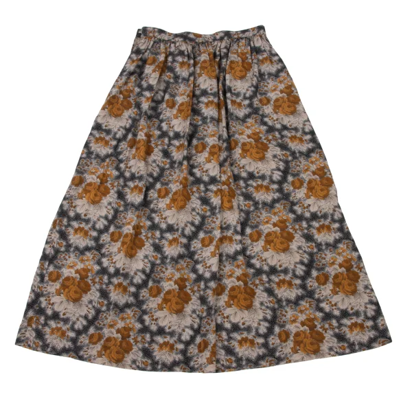 yoshie inaba Floral Printed Silk Skirt K-174126_007