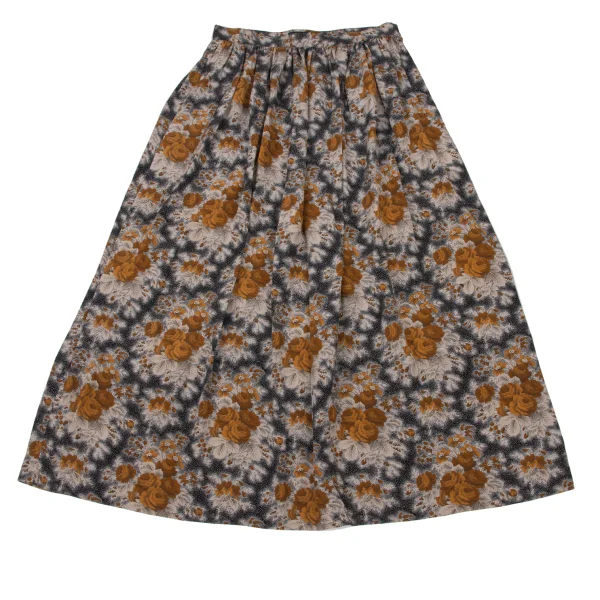 yoshie inaba Floral Printed Silk Blouse & Skirt K-174127_013