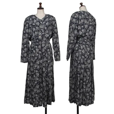 yoshie inaba Folding Fan Printed Silk Dress
