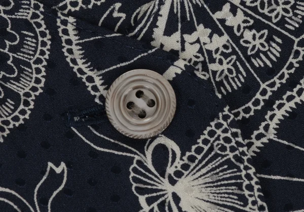 yoshie inaba Folding Fan Printed Silk Dress K-174128_005