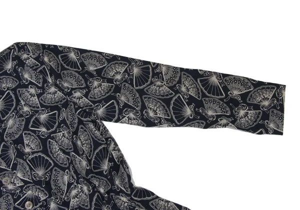 yoshie inaba Folding Fan Printed Silk Dress K-174128_006