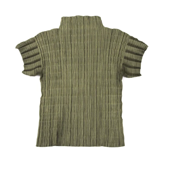 ISSEY MIYAKE WHITE LABEL Zigzag Pleats Mock-neck Top K-174130_007