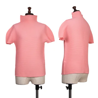 ISSEY MIYAKE me Stretch Pleats Turtle Neck T Shirt