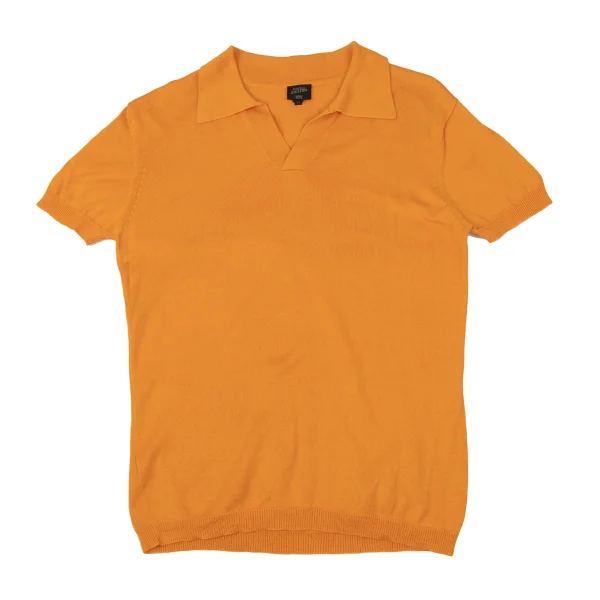 Jean Paul GAULTIER HOMME Cotton Skipper Knit Polo Shirt Orange 48 K-174138_001