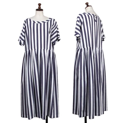 tricot COMME des GARCONS Rayon Blend Glitter Stripe Dolman Sleeve Dress