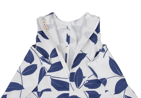 MARNI Leaf Print Asymmetric Dress  K-174142_015