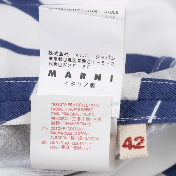 MARNI Leaf Print Asymmetric Dress  K-174142_019