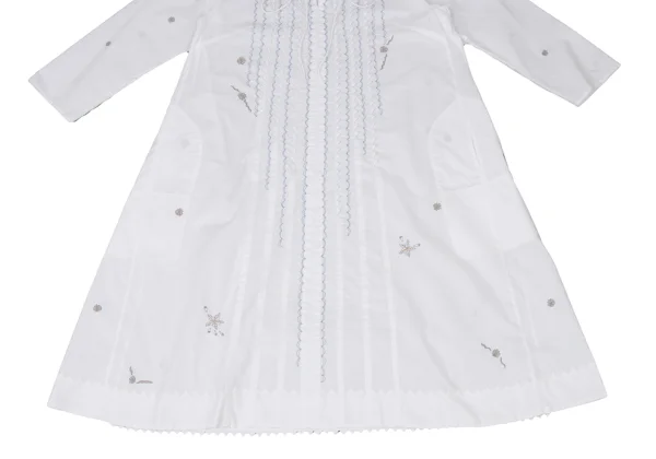 ISSEY MIYAKE HaaT Zigzag Embroidery Cord Neck Skipper Dress K-174143_008