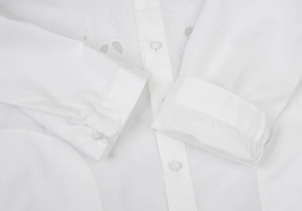 ISSEY MIYAKE HaaT Embroidery Design Band Collar Shirt Dress K-174144_008