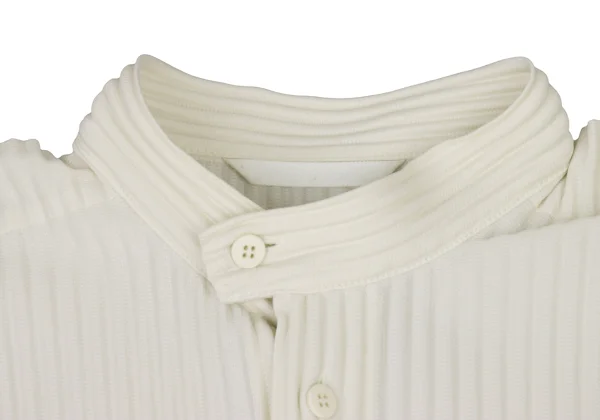 HOMME PLISSE ISSEY MIYAKE Pleated Band Collar Shirt K-174145_004