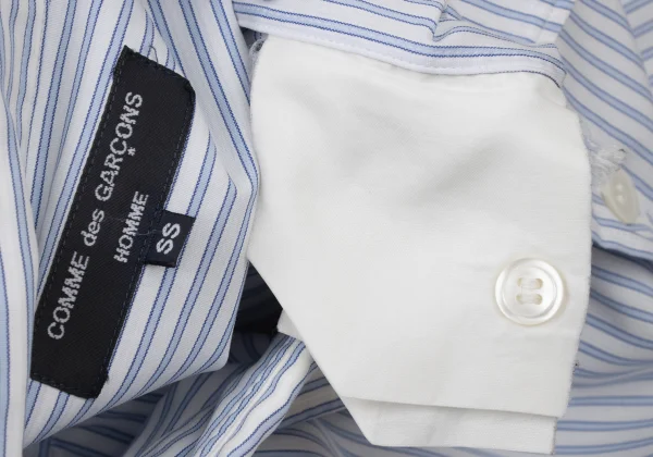 COMME des GARCONS HOMME Striped Short Sleeve Shirt K-174146_019