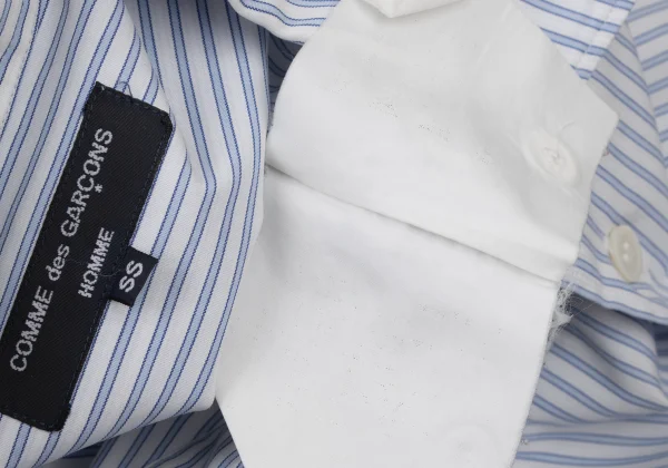 COMME des GARCONS HOMME Striped Short Sleeve Shirt K-174146_020