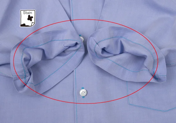 COMME des GARCONS HOMME Washed Cotton Stitch Shirt K-174147_008