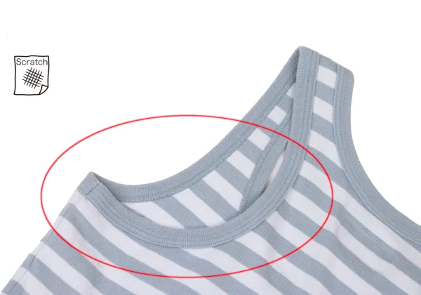 agnes b. Striped Cotton Tank Top K-174149_011