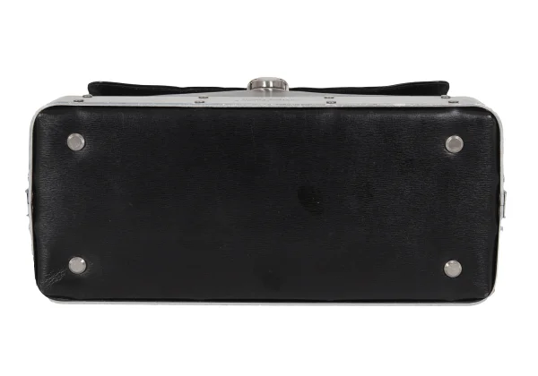 Jean Paul GAULTIER Metal Plate Leather Hand Bag K-174154_005