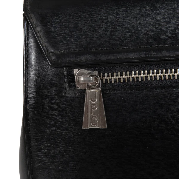 Jean Paul GAULTIER Metal Plate Leather Hand Bag K-174154_007