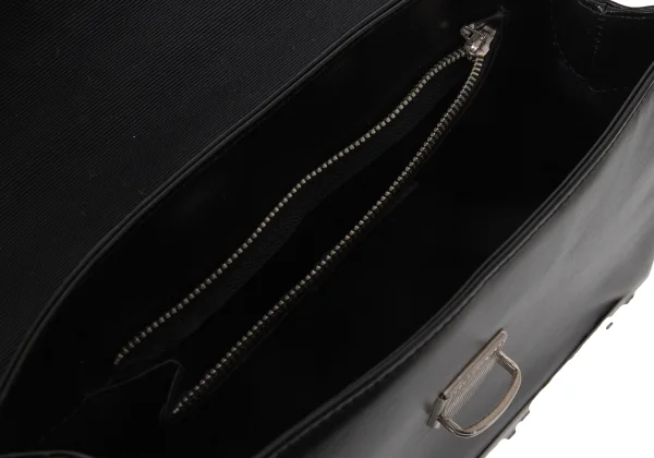 Jean Paul GAULTIER Metal Plate Leather Hand Bag K-174154_011