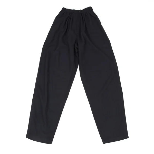 COMME des GARCONS Gathered Waist Tapered Pants Navy S-M K-174157_001