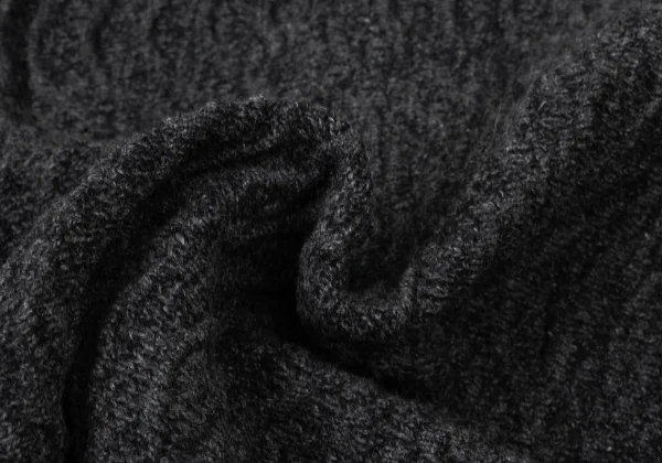 ISSEY MIYAKE Wool Blend Wave Weave Buttonless Dolman Knit Jacket K-174160_013