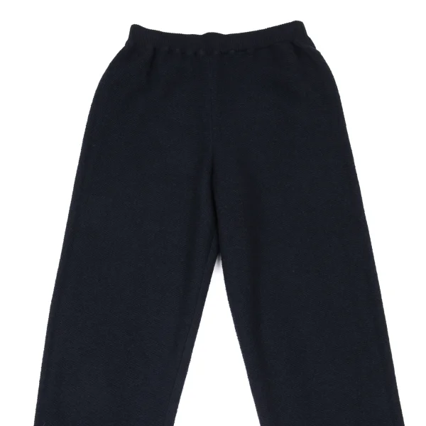ISSEY MIYAKE Wool Blend Rib Switching Knit Pants K-174161_002