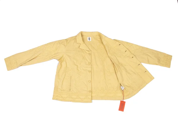 ISSEY MIYAKE HaaT Graphic Embroidery Padded Switching Jacket K-174163_013