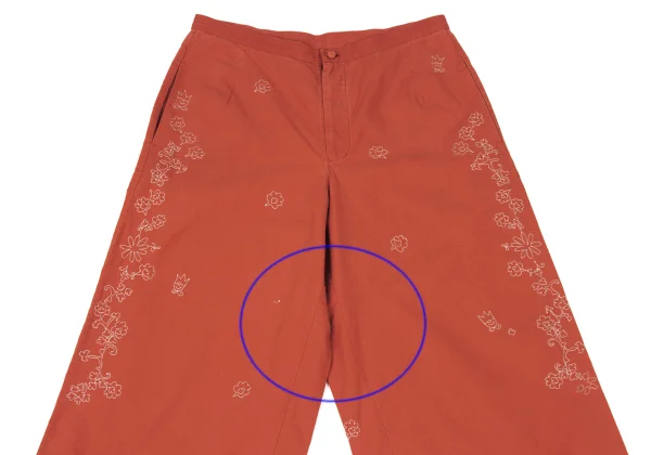ISSEY MIYAKE HaaT Graphic Embroidery Wide Cropped Pants K-174166_002