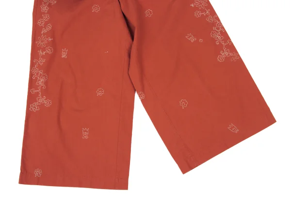 ISSEY MIYAKE HaaT Graphic Embroidery Wide Cropped Pants K-174166_009