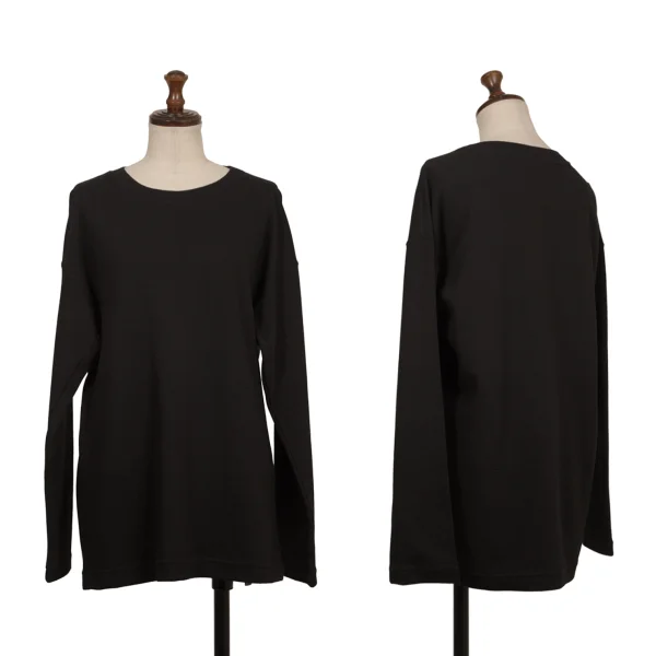 ISSEY MIYAKE PERMANENTE Cotton Wool T-shirt Black M K-174167_001