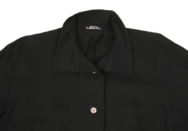 ISSEY MIYAKE PERMANENTE Cotton Silk Stand-collar Shirt K-174168_006