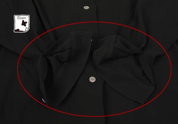 ISSEY MIYAKE PERMANENTE Cotton Silk Stand-collar Shirt K-174168_010
