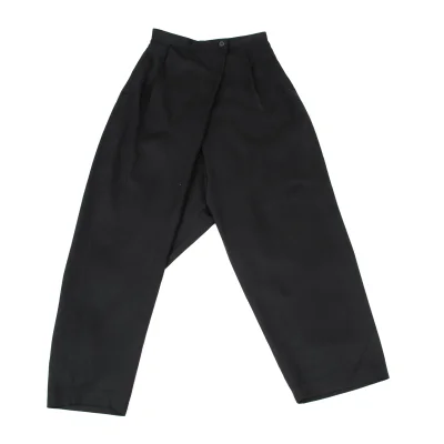 ISSEY MIYAKE PERMANENTE Silk Tuck Tapered Pants
