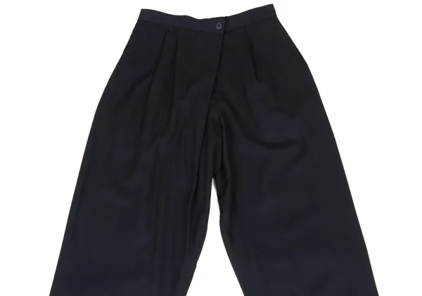 ISSEY MIYAKE PERMANENTE Wool Rayon Tuck Tapered Pants K-174173_002