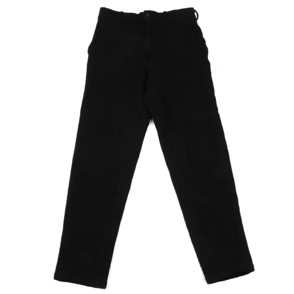 COMME des GARCONS HOMME PLUS Wool Fulling Tapered Pants Black M K-174179_001