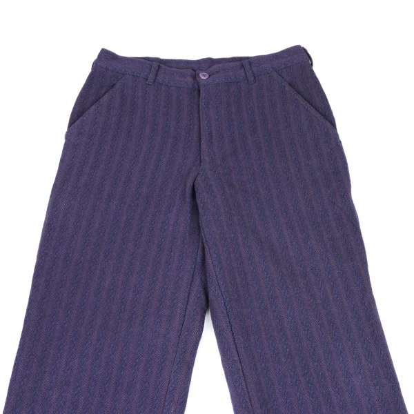COMME des GARCONS HOMME PLUS Wool Blend Striped Pants K-174180_002