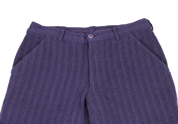 COMME des GARCONS HOMME PLUS Wool Blend Striped Pants K-174180_003