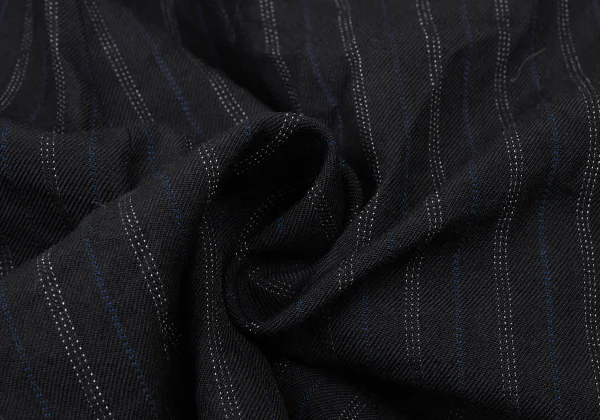 COMME des GARCONS HOMME PLUS Bleached Hem Wool Stripe Twu Tuck Pants K-174181_018