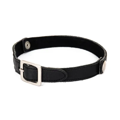 LIMI feu Snap Button Leather Choker